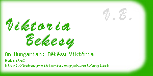 viktoria bekesy business card