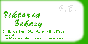 viktoria bekesy business card